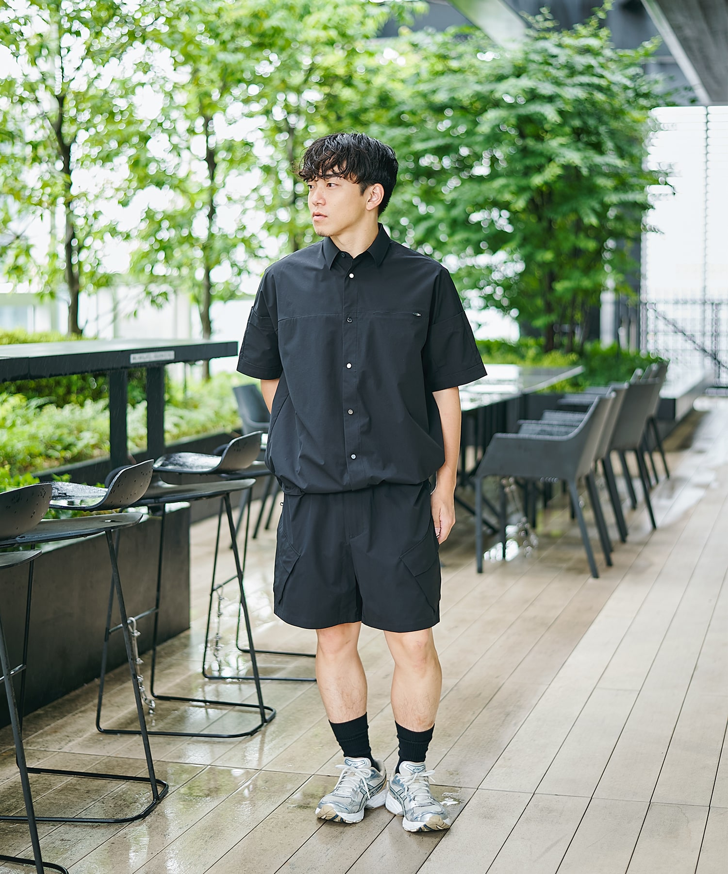〈別注〉 BLK WIDE CARGO SHORT PANTS White Mountaineering