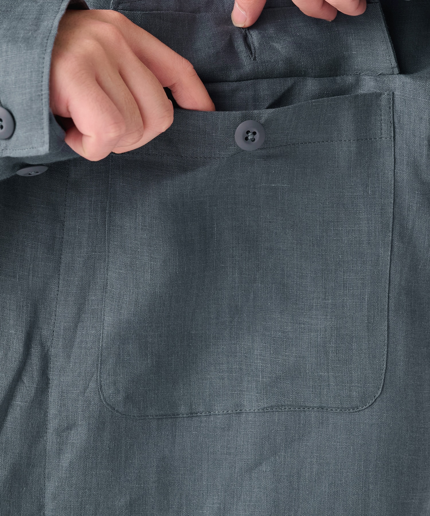 別注 LINEN TROPICAL FATIGUE SHIRT MARKAWARE/marka