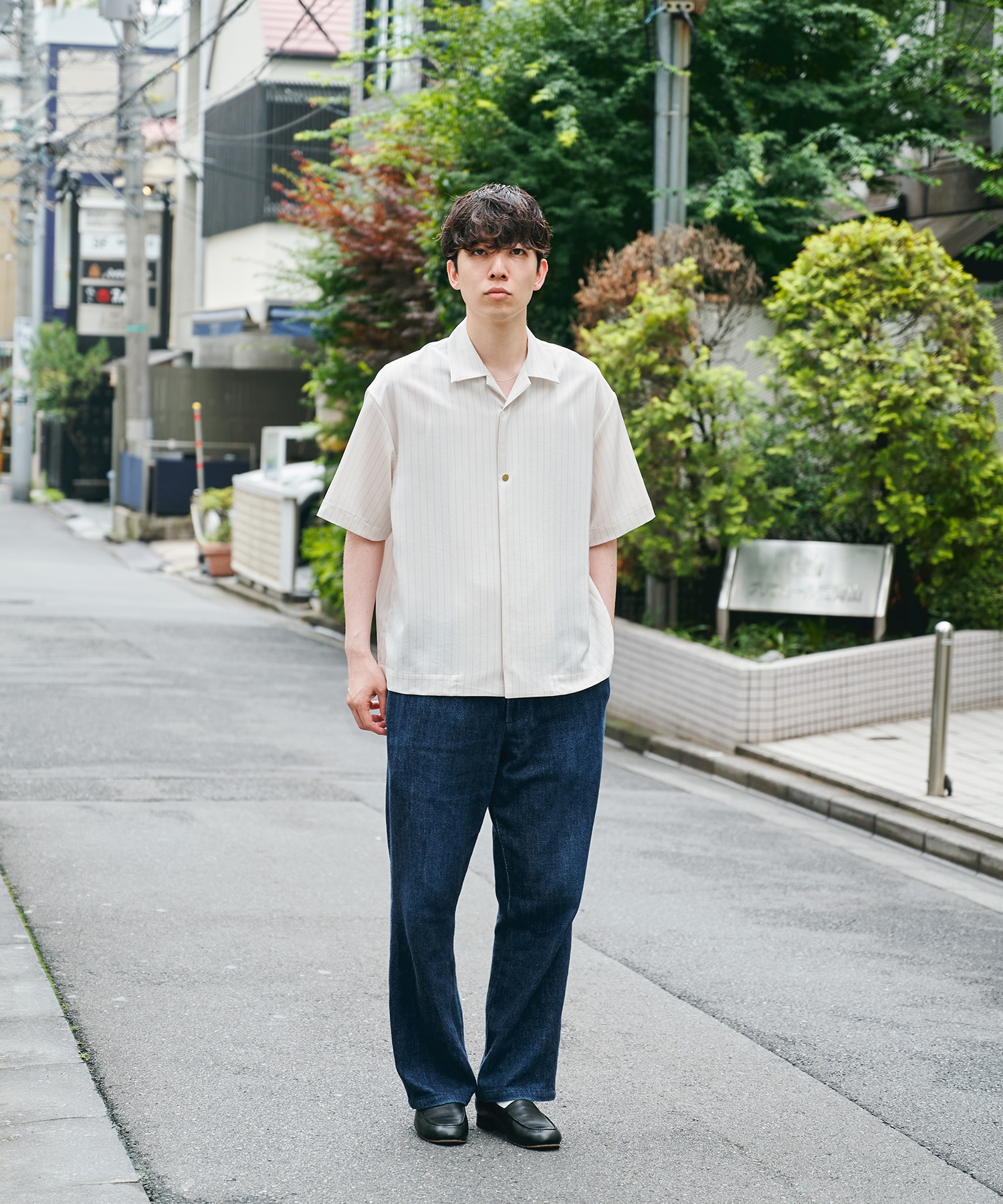 別注 Open Collar Short Sleeve Shirt｜CULLNI