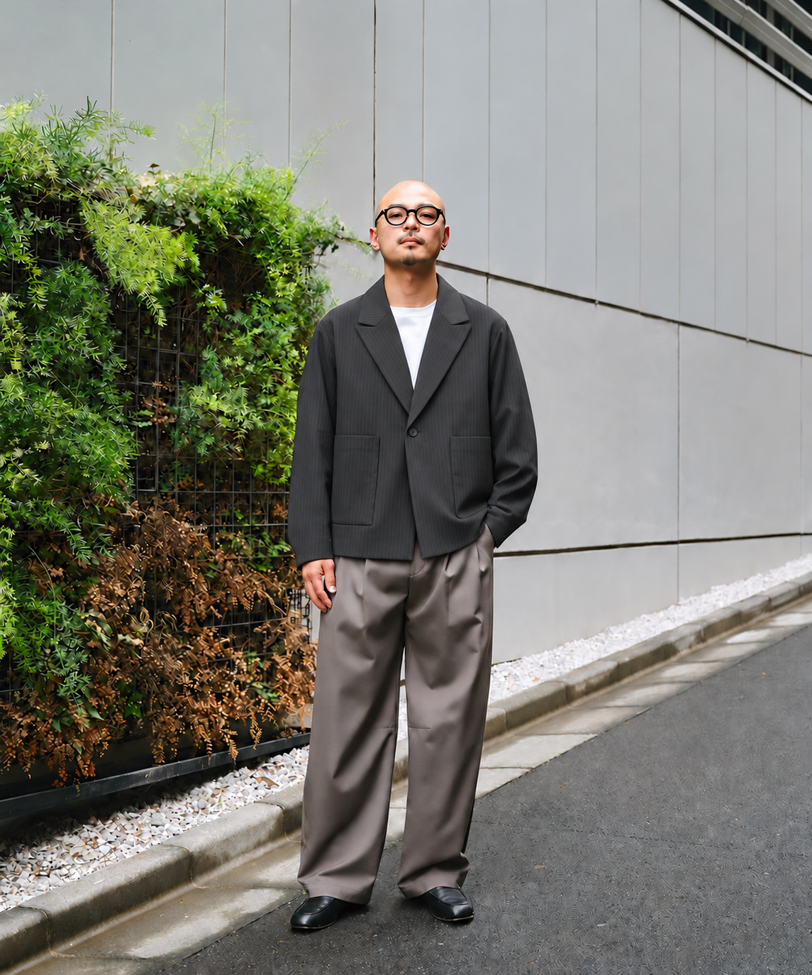 Stripe Amunzen semi-Jacket STUDIOUS