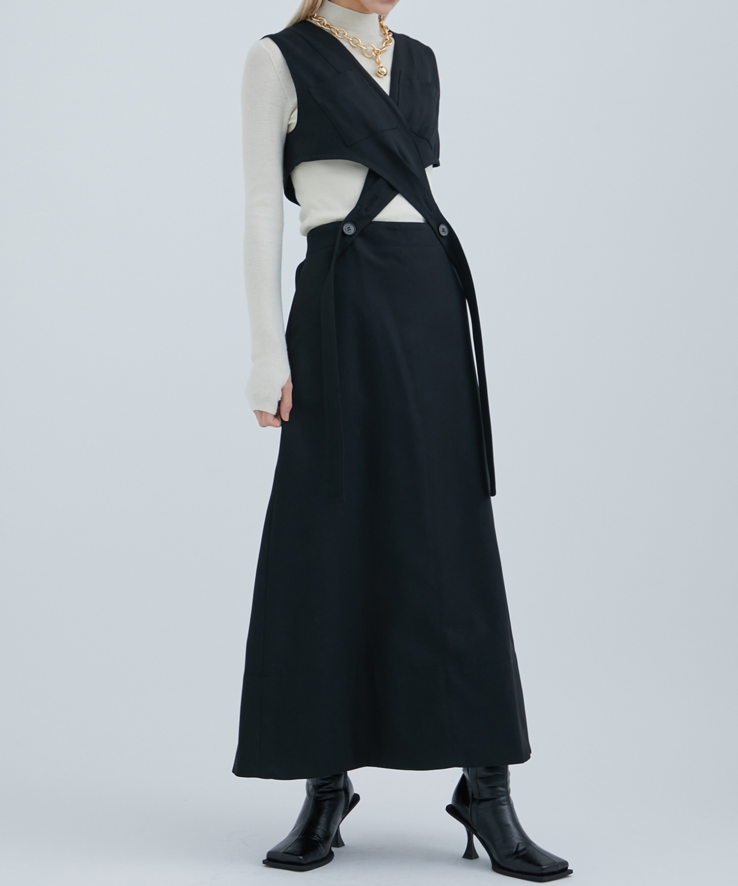 Cross Wrapped Dress STUDIOUS