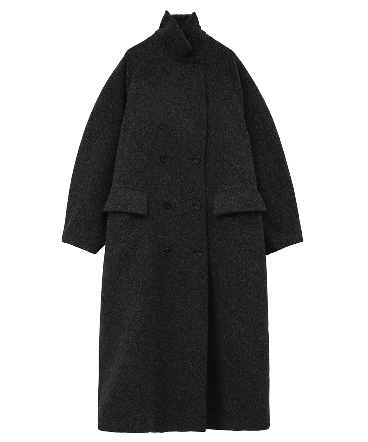 DOUBLE WOOL LONG COAT(0 DARK GREY): CLANE: WOMENS｜ STUDIOUS