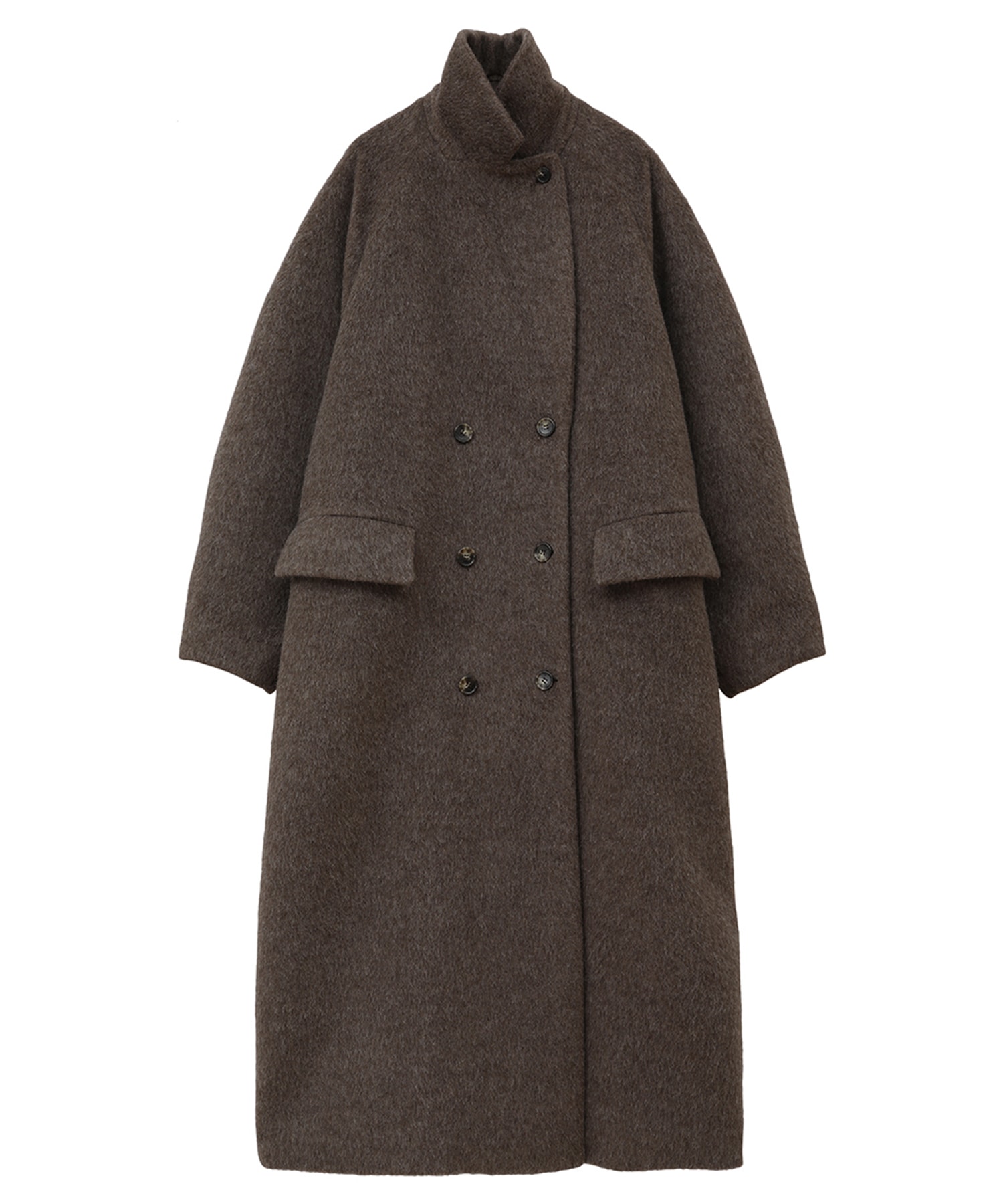 DOUBLE WOOL LONG COAT(1 BROWN): CLANE: WOMENS｜ STUDIOUS ONLINE