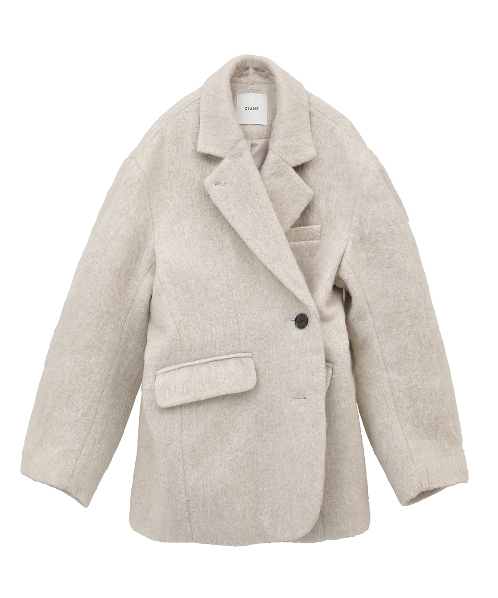 MIX SHAGGY OVER TAILORED JACKET(1 IVORY): CLANE: WOMENS｜ STUDIOUS