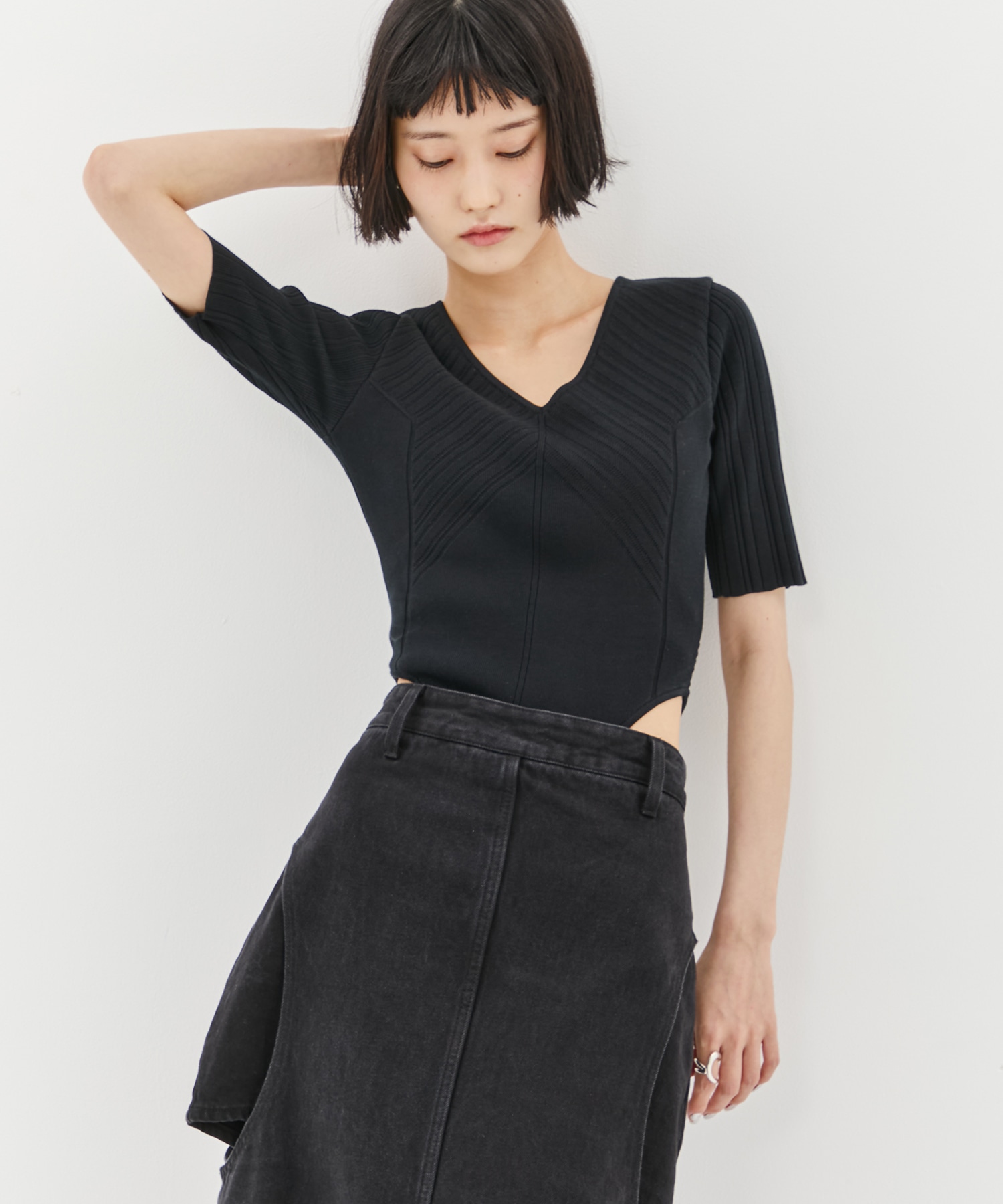Jacquard Knit Bodysuit STUDIOUS
