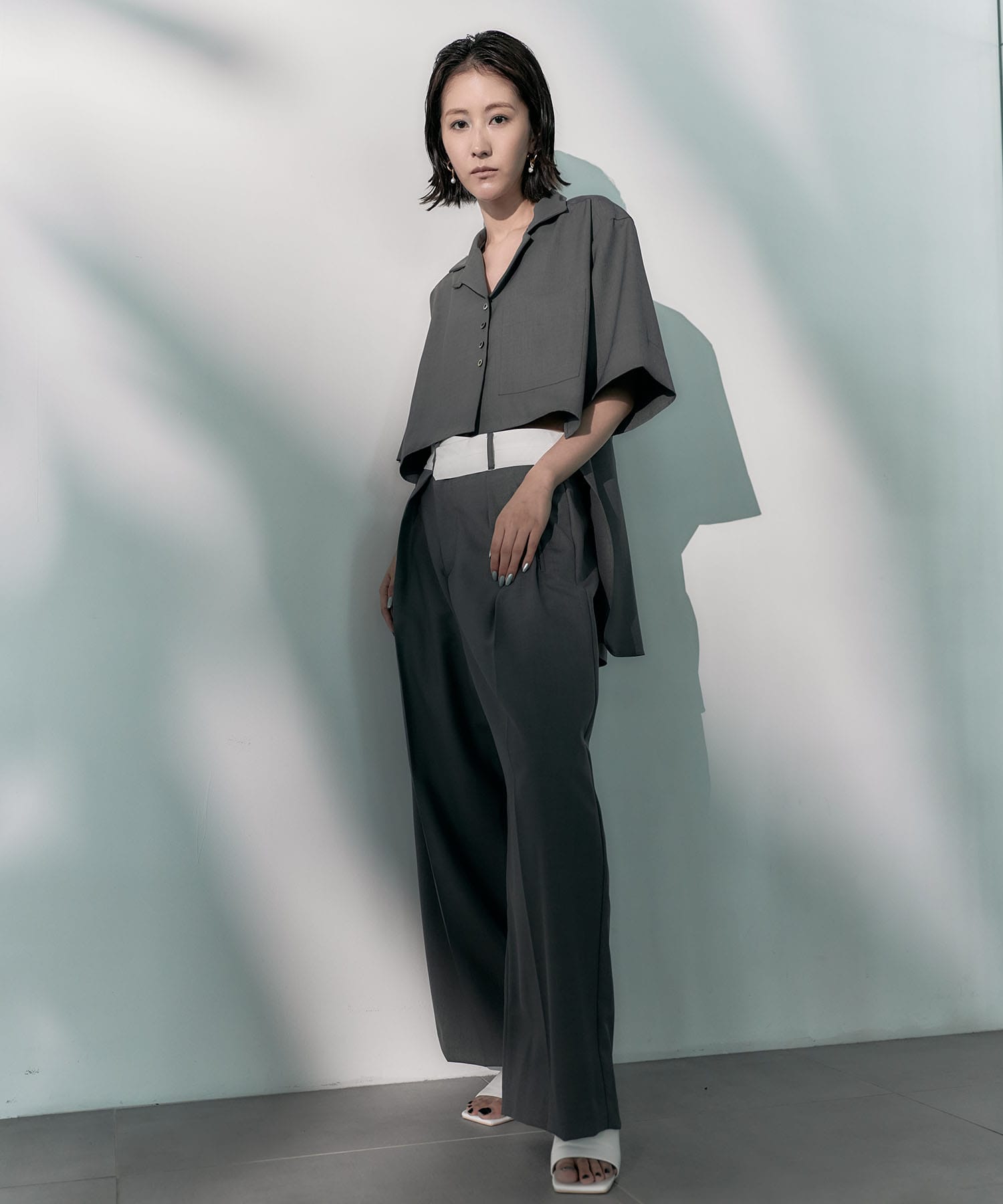 Asymmetric Front Trousers STUDIOUS