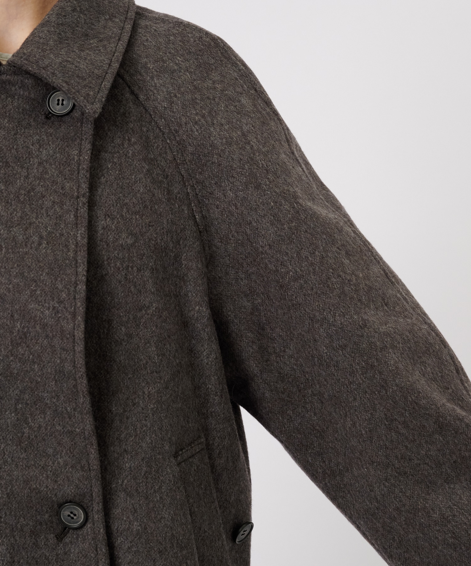 Stand Collar Wool Coat STUDIOUS