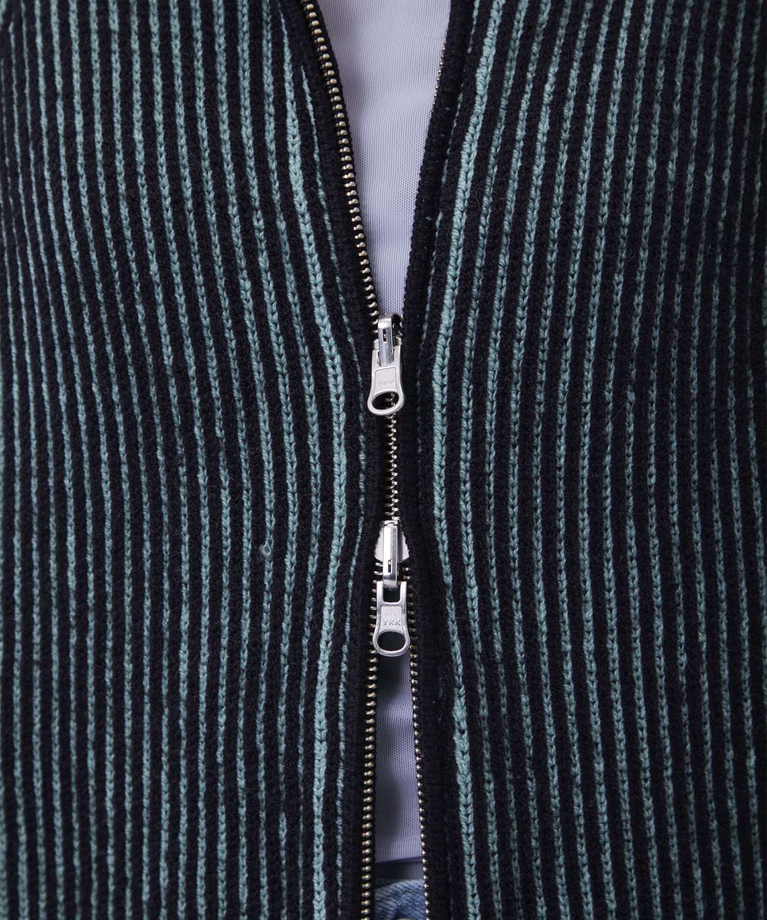 リバーシブルZip knit coat PEIEN