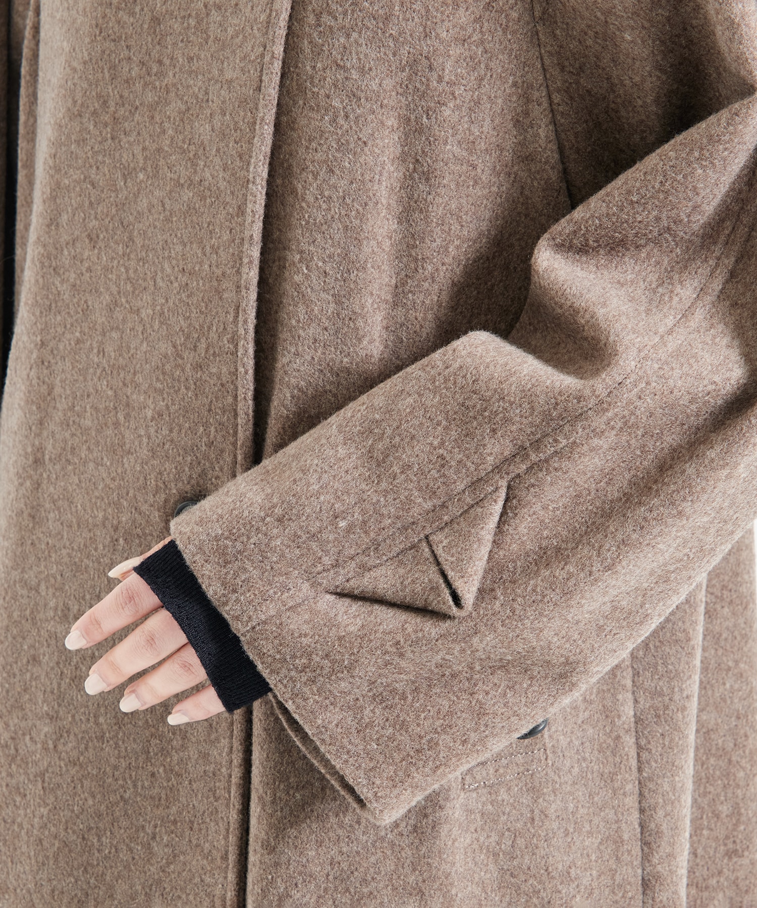 Stand Collar Wool Coat STUDIOUS