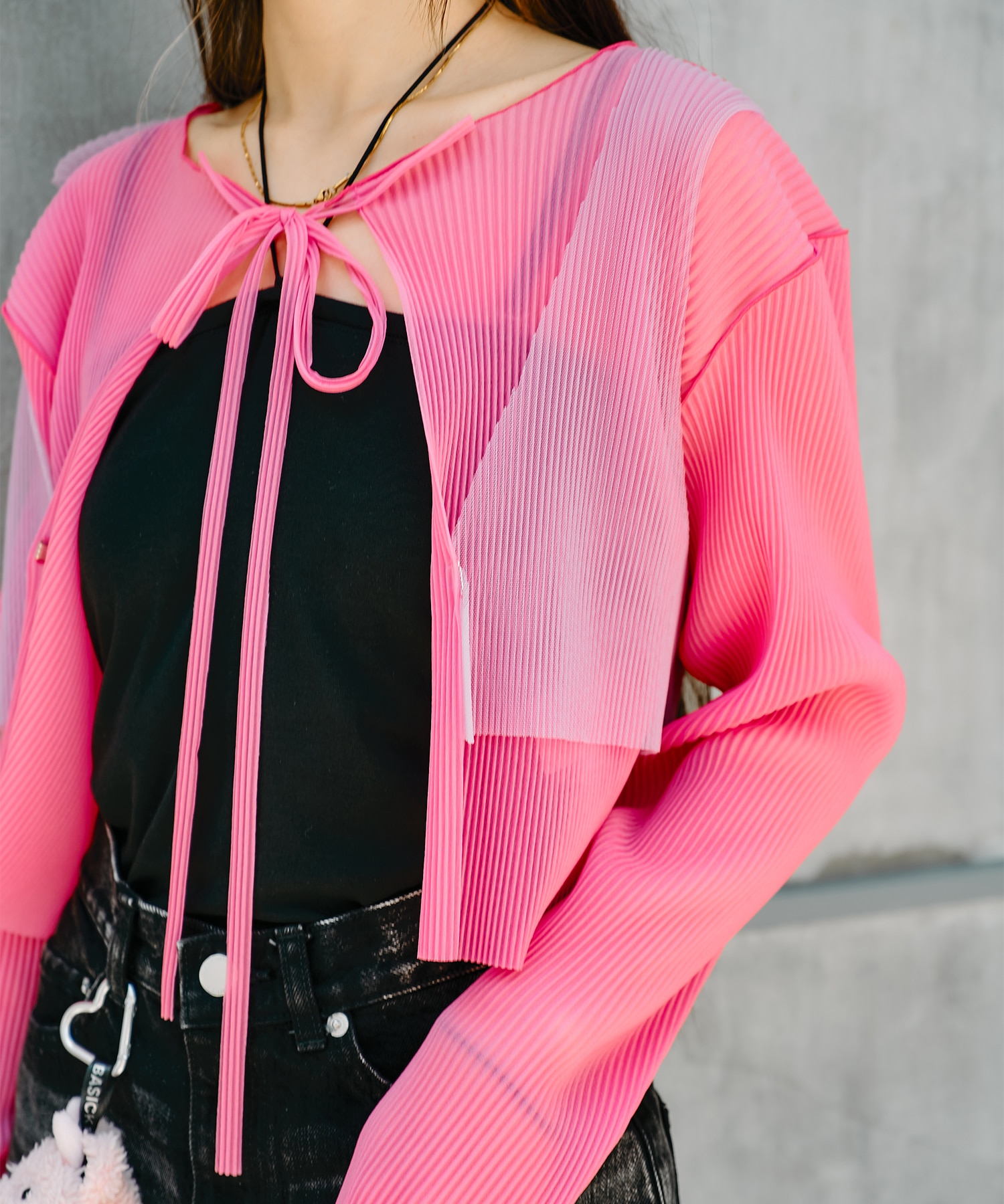 SHEER LAYERED  CARDIGAN kotohayokozawa