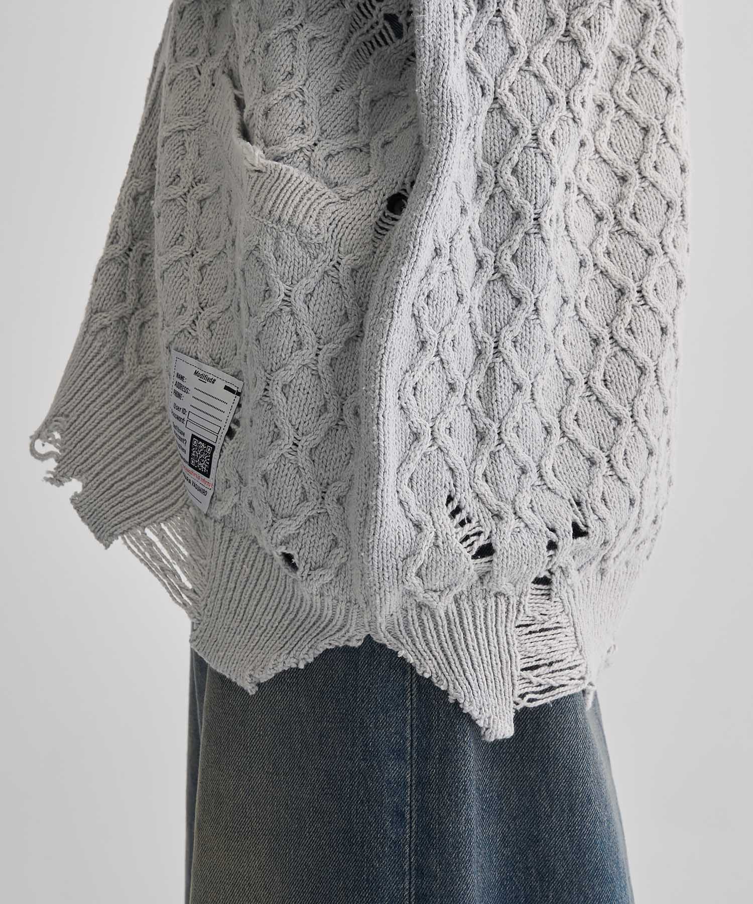 SUNFADED KNIT CARDIGAN Maison MIHARA YASUHIRO