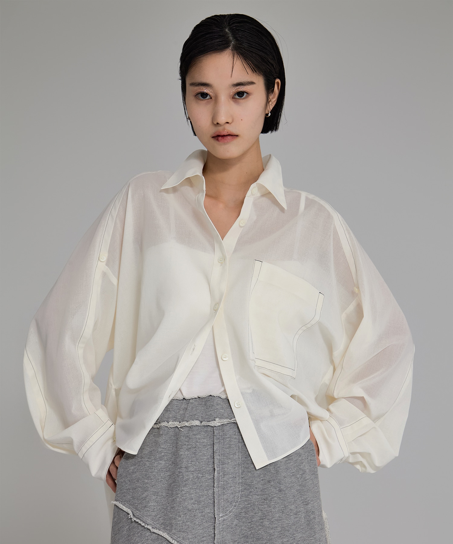 Matte Sheer Over Shirt STUDIOUS
