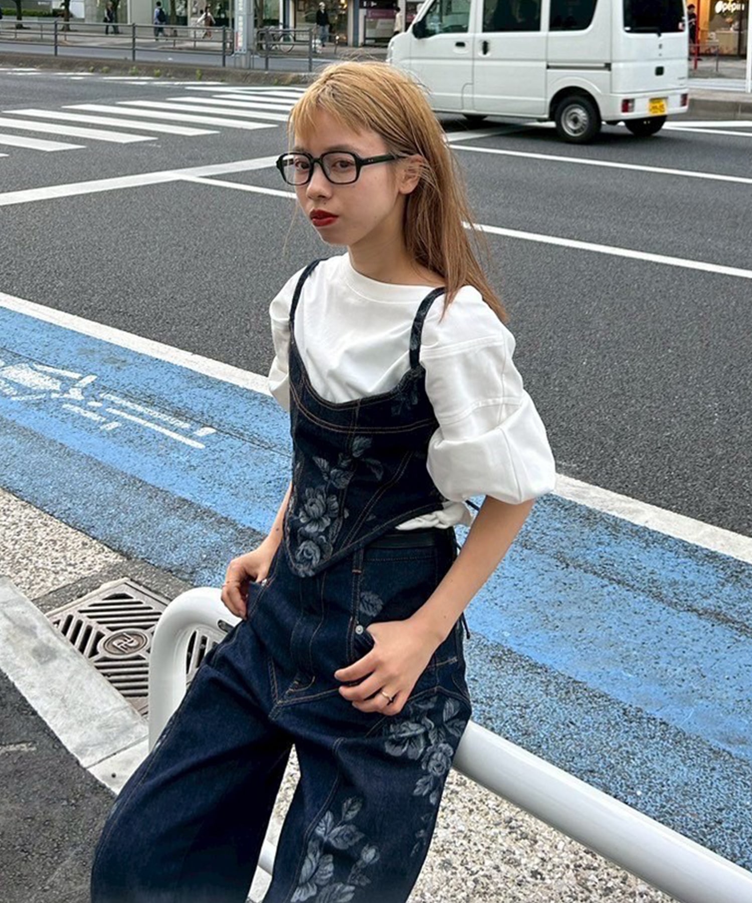 別注ROSE DENIM BUSTIER FETICO