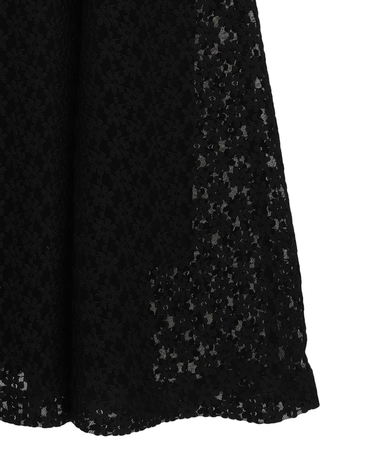 3D FLOWER LACE SLASH NECK ONEPIECE CLANE