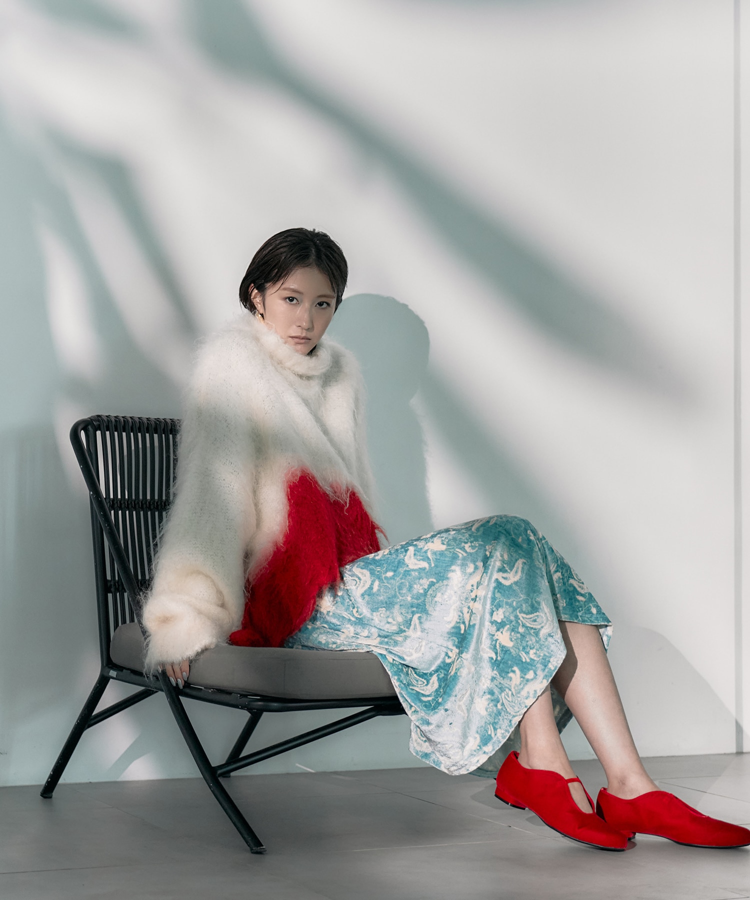 別注 Velour Jersey High Neck Dress Mame Kurogouchi