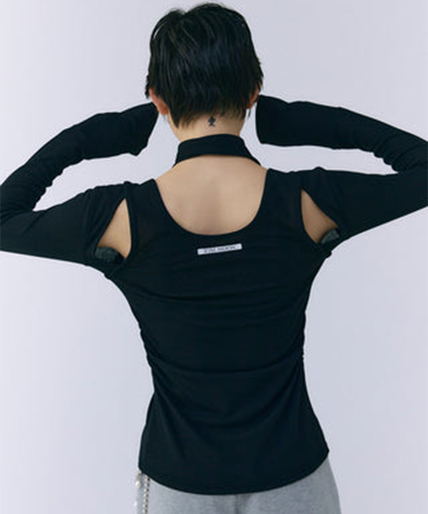 SCARF CHOKER TOPS JOSEMOON