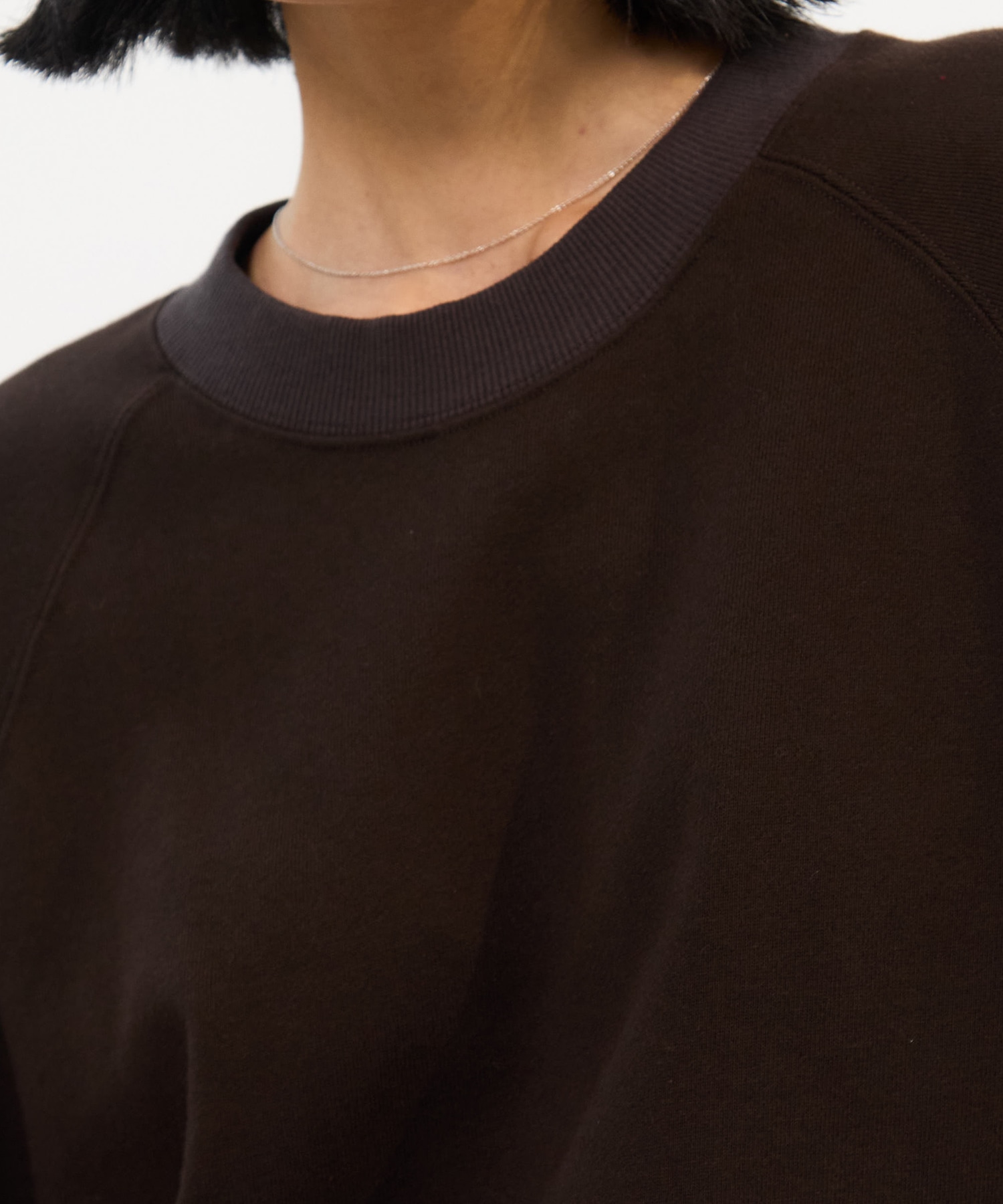 DRAWSTRING GATHER SLEEVE SWEAT SHIRT STUDIOUS