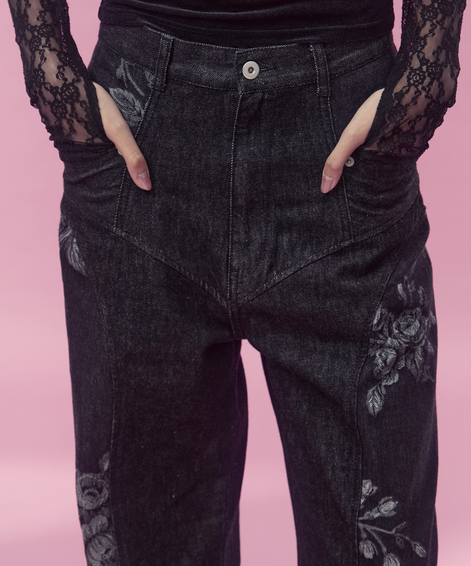 別注 ROSE DENIM PANTS FETICO