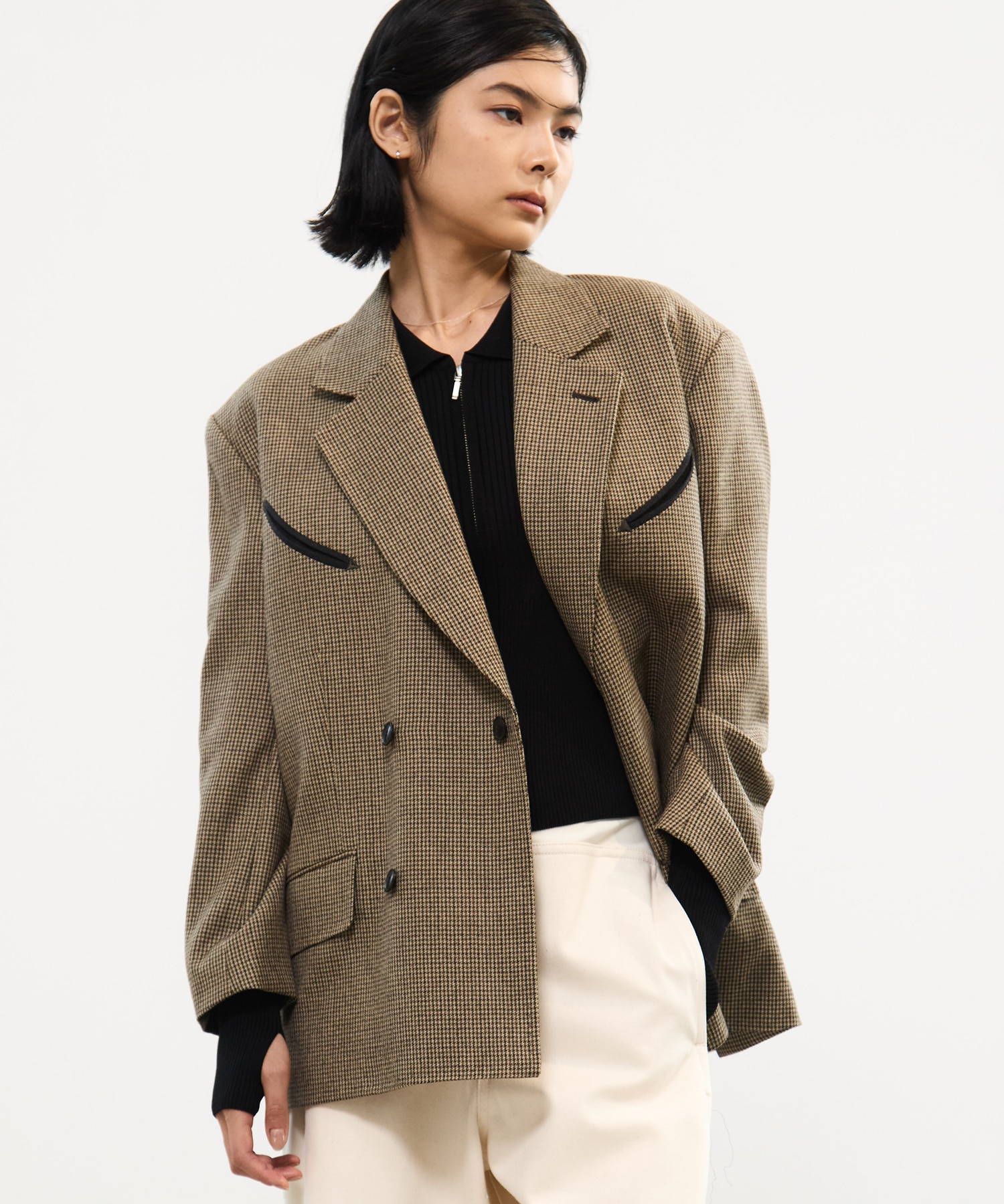 Wool check jacket TOGA