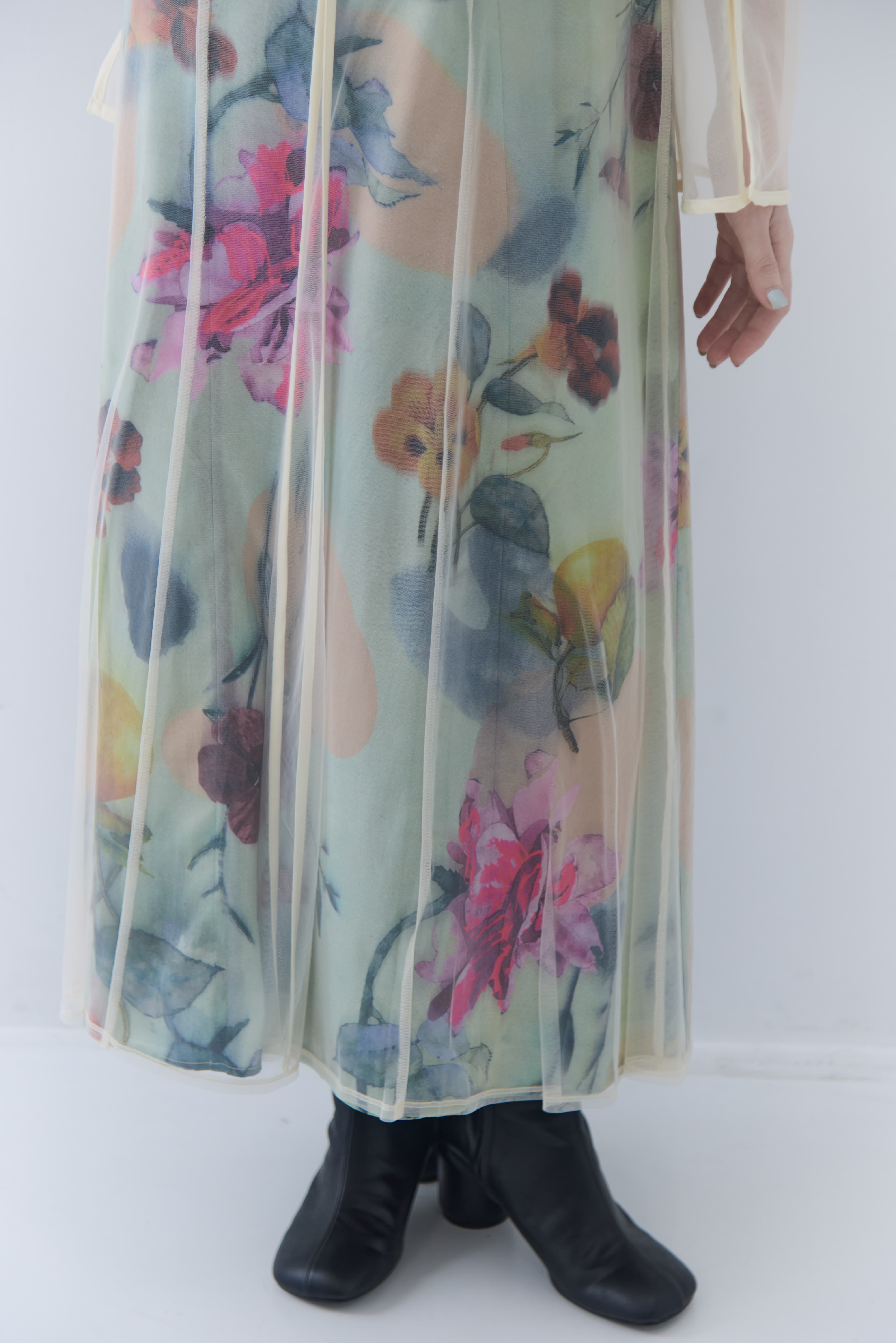 UND GRACE CHIFFON VEIL DRESS(S IVORY): AMERI: WOMENS｜ STUDIOUS