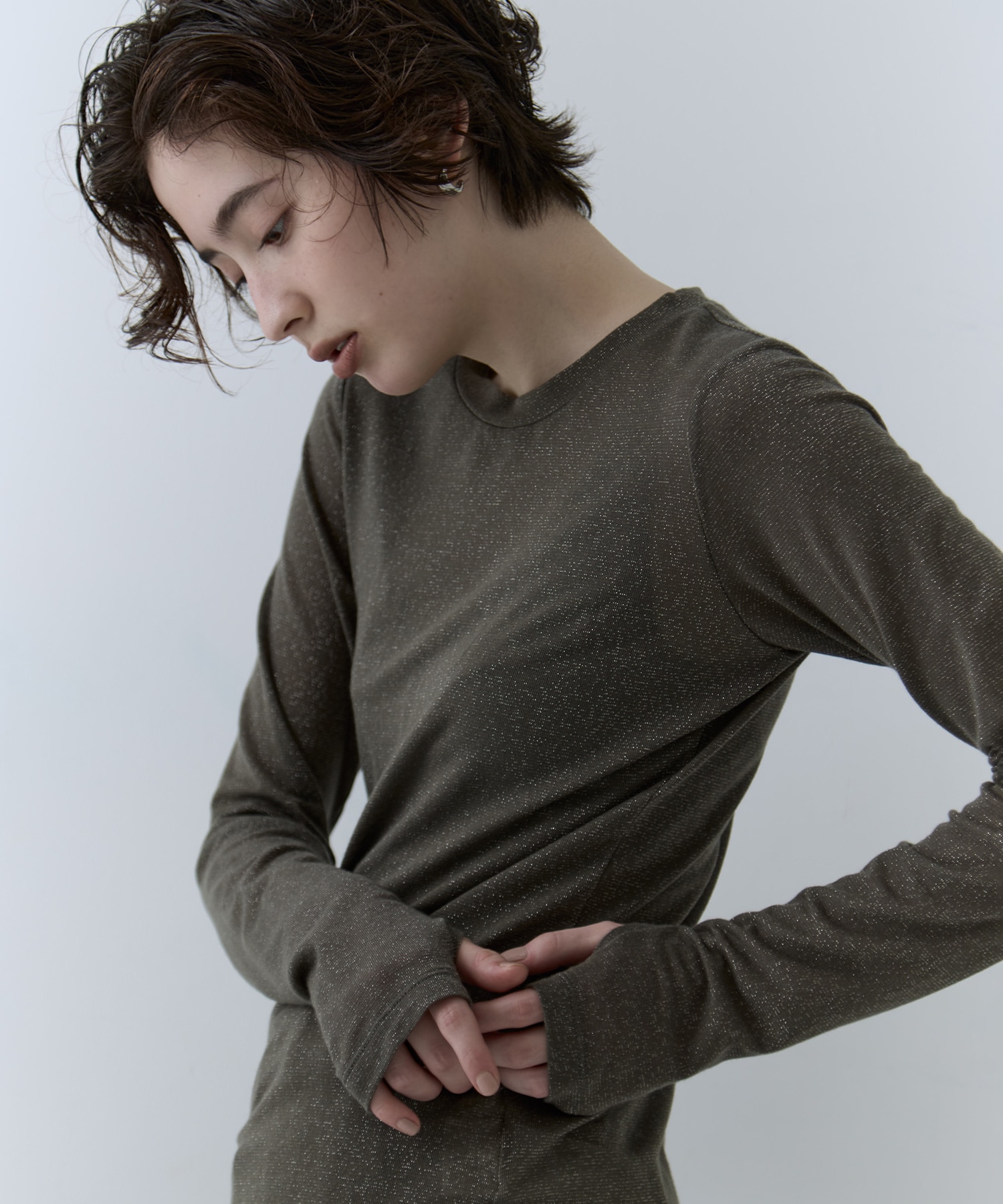 3way Camisole & Cashmere Long T STUDIOUS