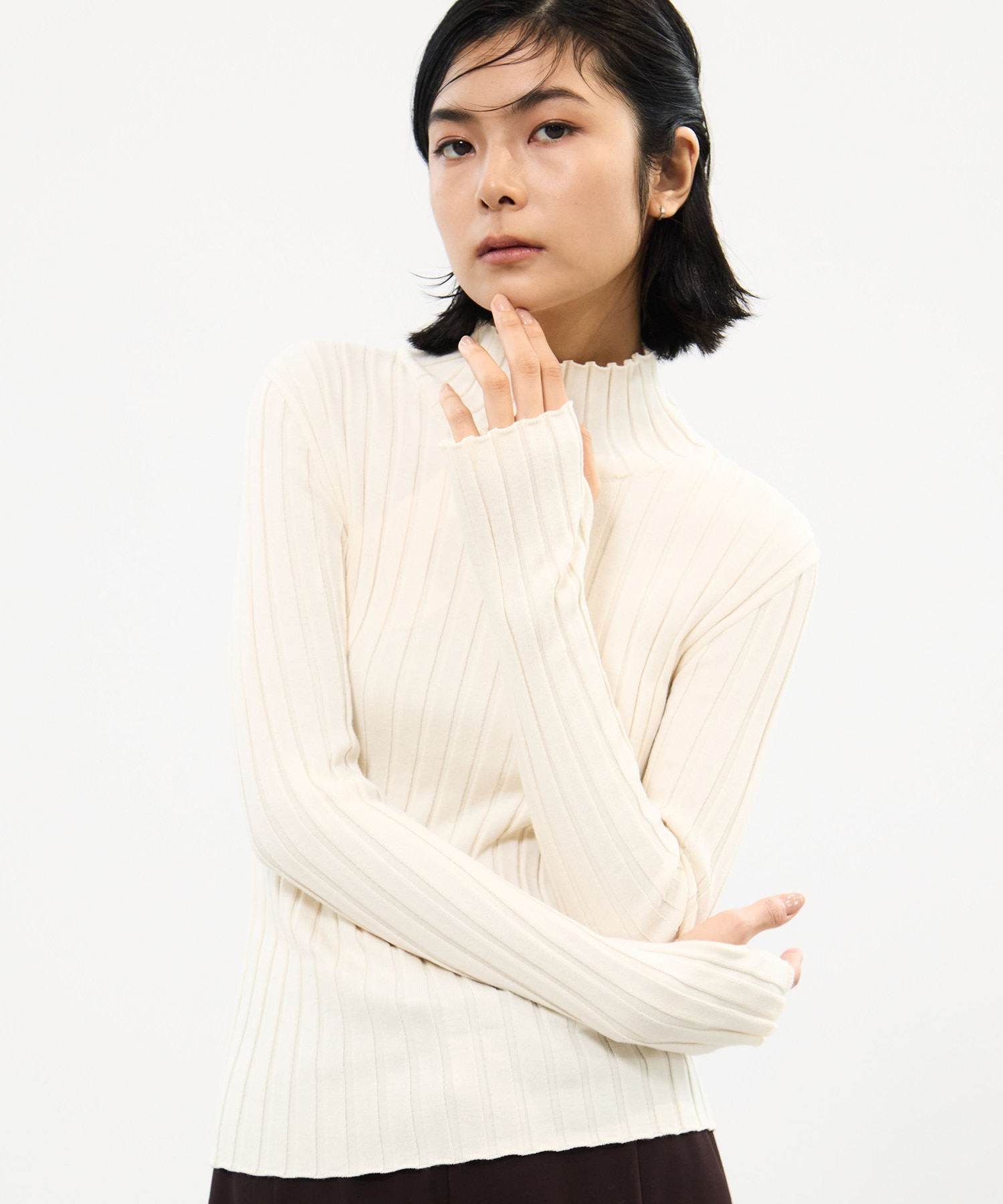 Silk Viscorse Wide Rib KT STUDIOUS