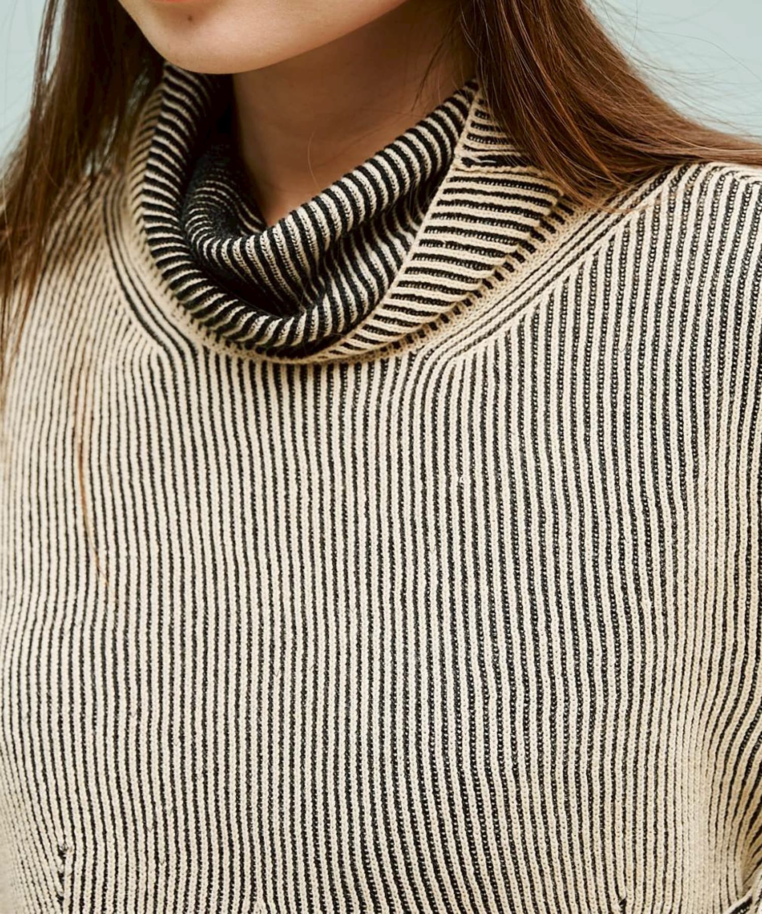 別注Dual face knit AKIKOAOKI