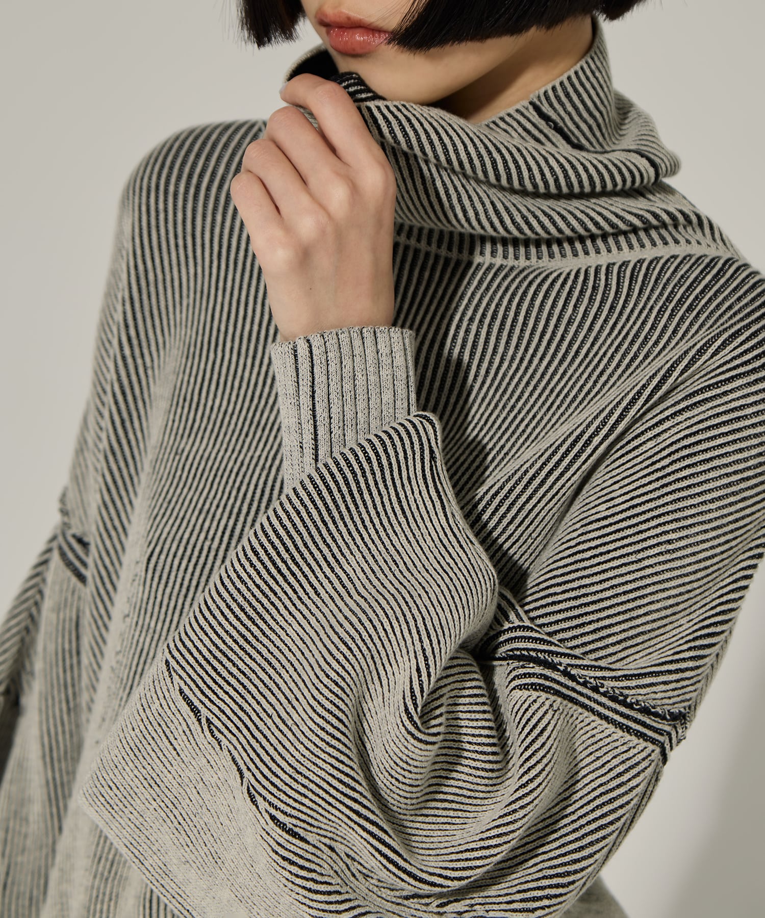 別注Dual face knit AKIKOAOKI