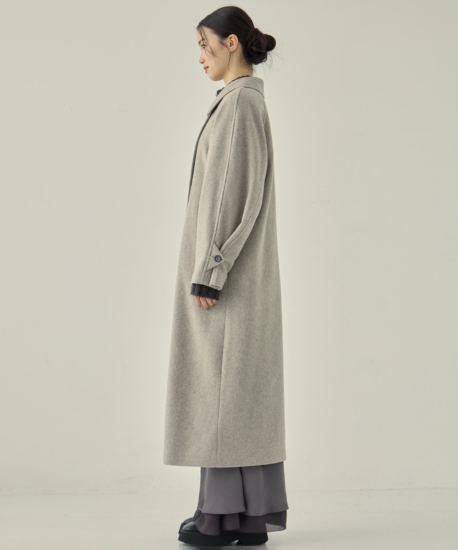 Stand Collar Wool Coat STUDIOUS