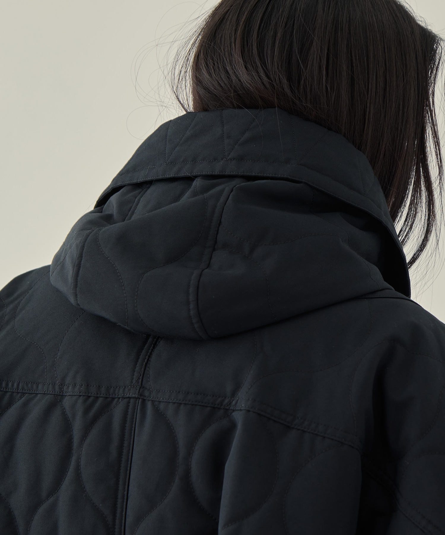 リサイクル60/40クロスキルティング モッズコート VACHEMENT