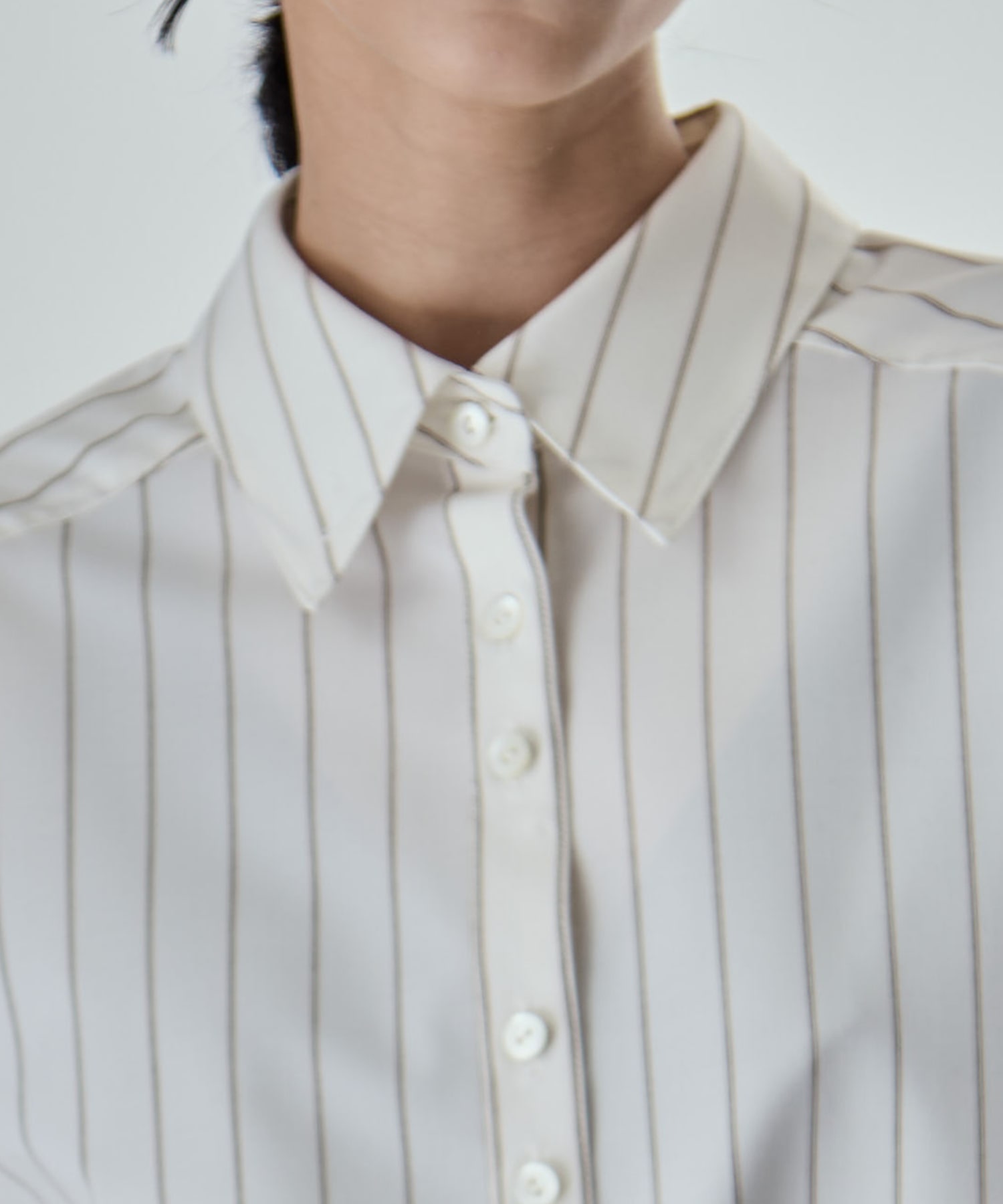 Wide Stripe 2way Shirt STUDIOUS