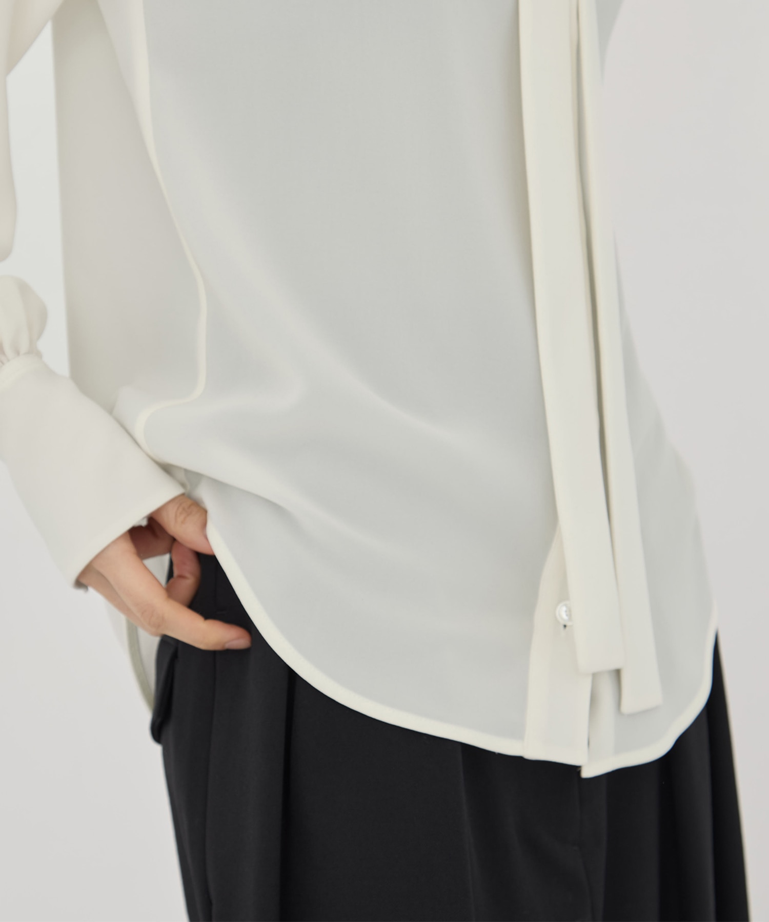 BLACK FORMAL BOWTIE SHIRT CINOH