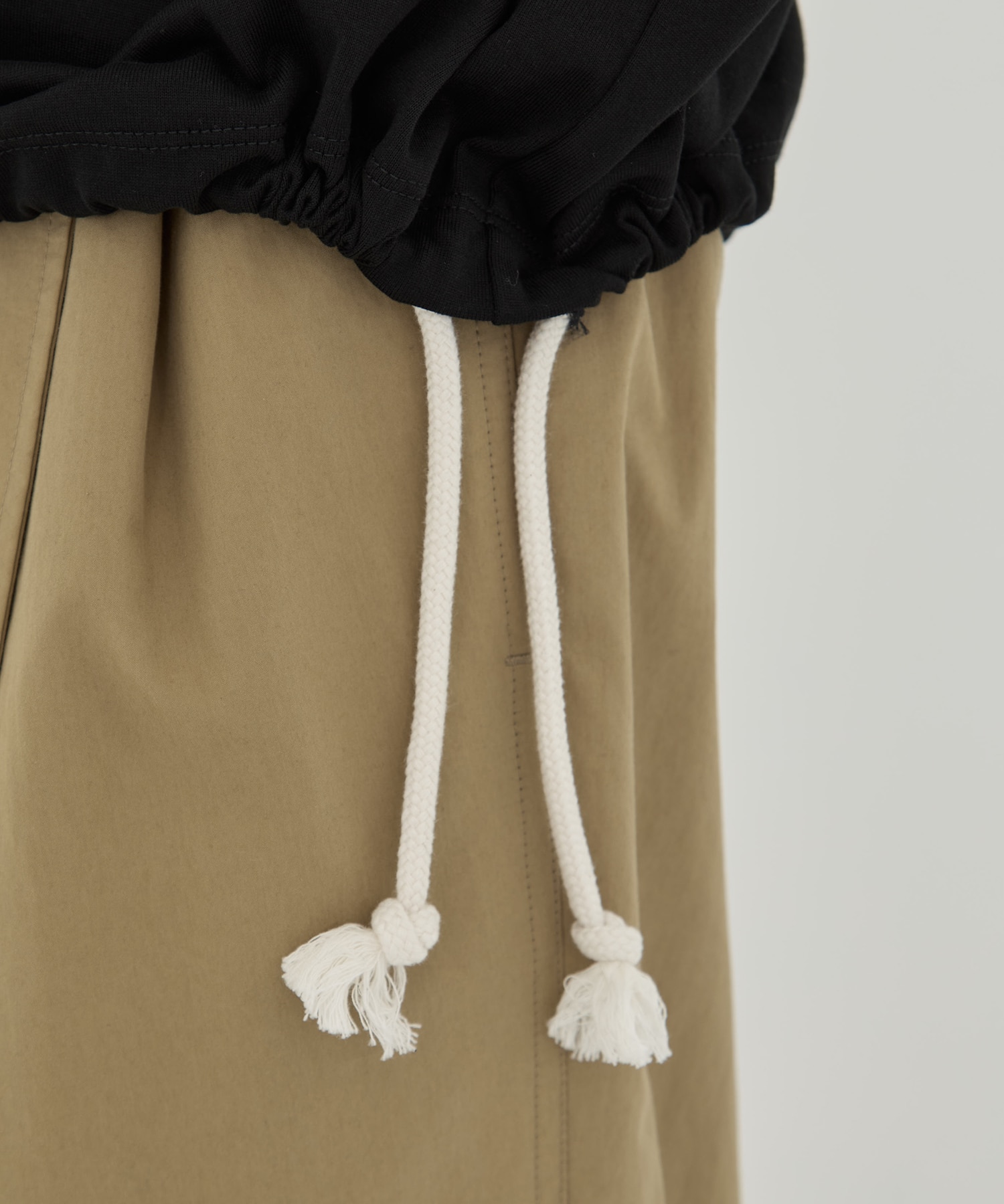 DRAWSTRING LONG TEE CINOH