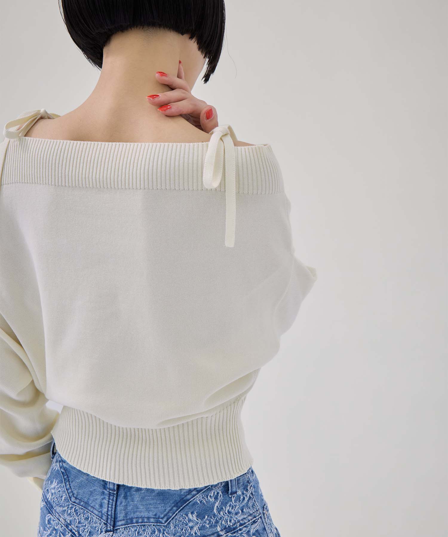 別注2WAY BORELO KNIT TOPS TAN
