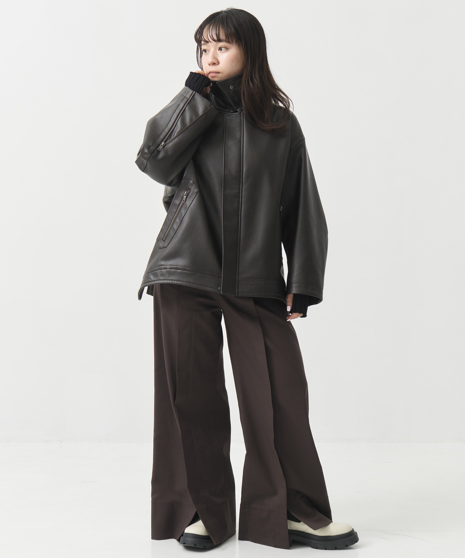 Vintage Leather Blouson STUDIOUS