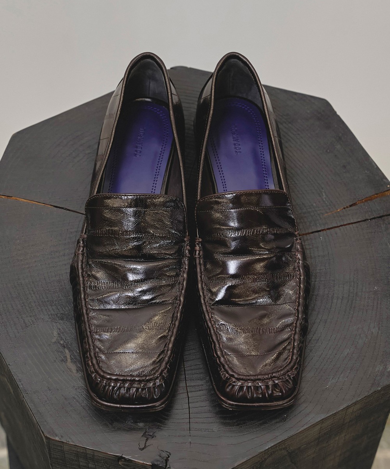 Squaretoe Gather Loafers TODAYFUL