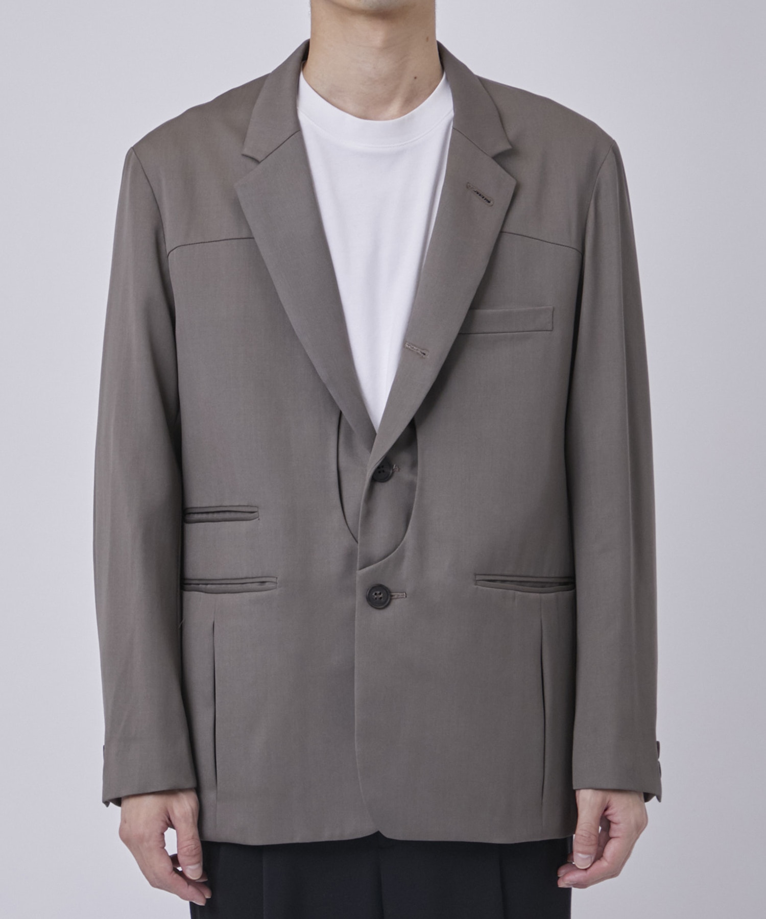 Wool tailored work jacket MATSUFUJI