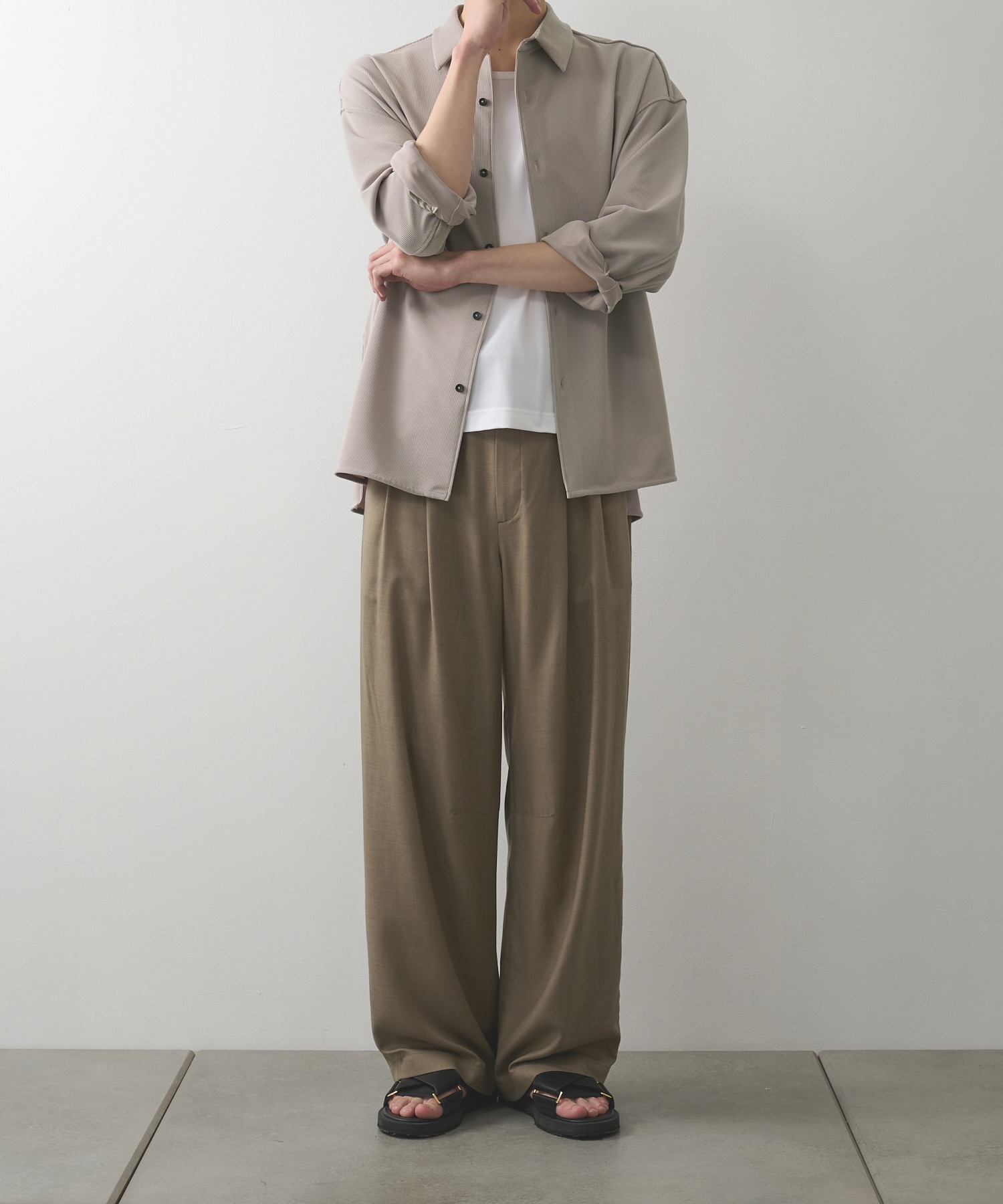 NARROW PLEATS RELAX SHIRTS STUDIOUS
