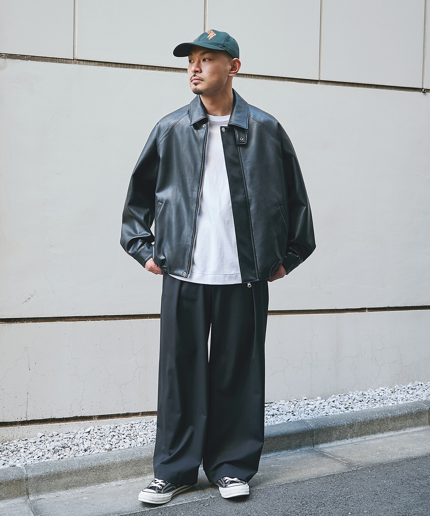 MODERN LEATHER BLOUSON | STUDIOUS