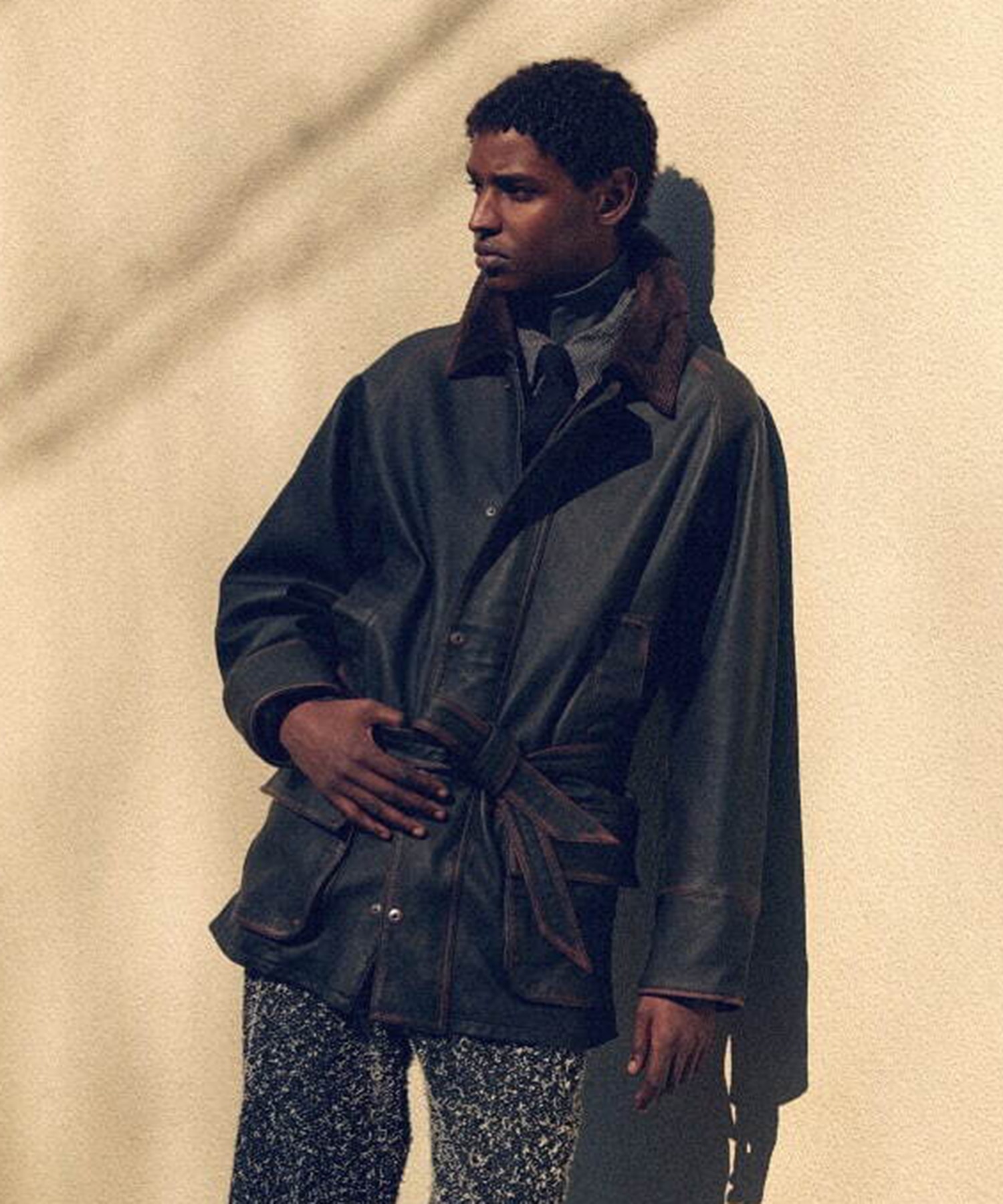 HORSE RIDING JACKET- India Lamb Leather saby