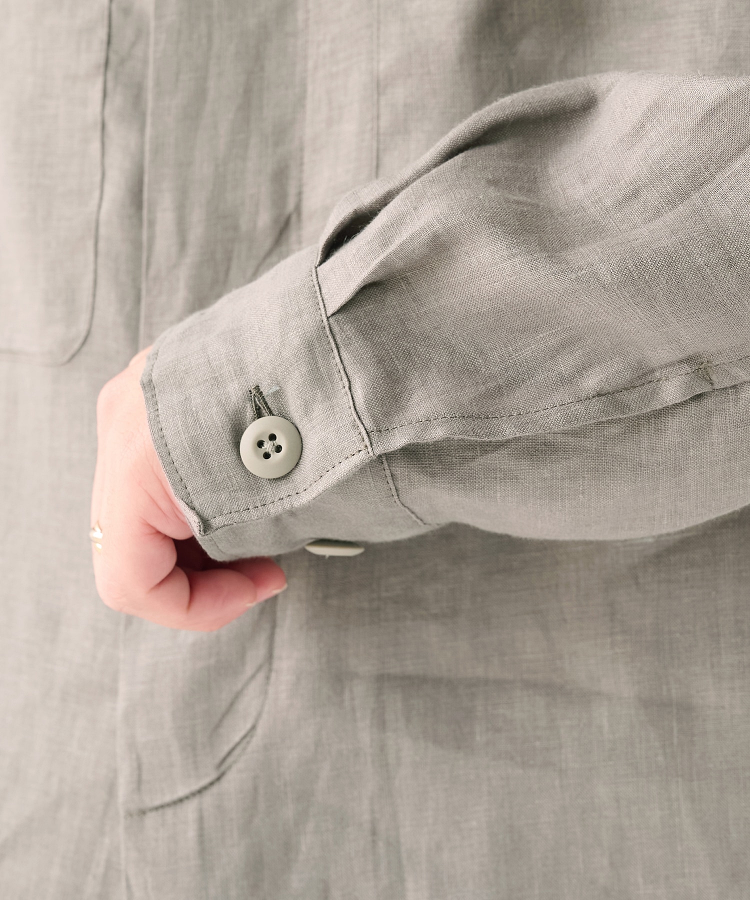 別注 LINEN TROPICAL FATIGUE SHIRT MARKAWARE/marka