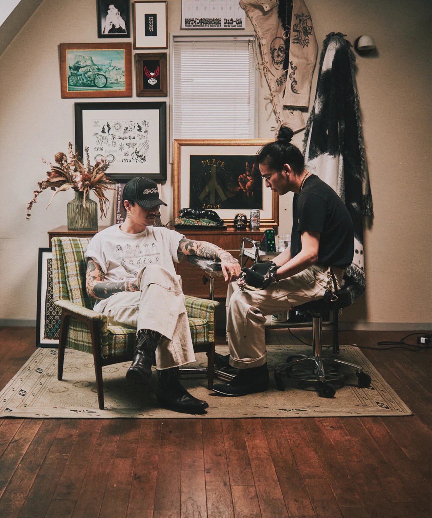 TATTOO FLASH PRINT DNEIM JACKET SUGARHILL