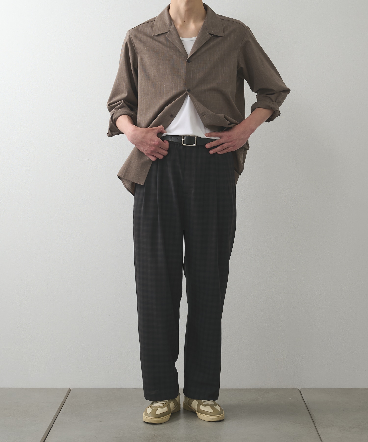 Linenｗool Cupra Shirts STUDIOUS