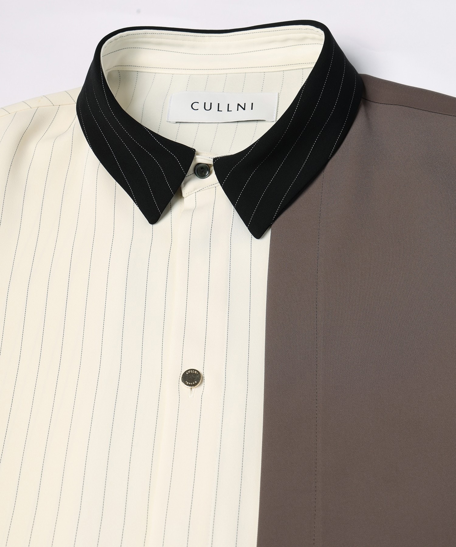 Double Satin Asymmetrical Layered Shirt CULLNI