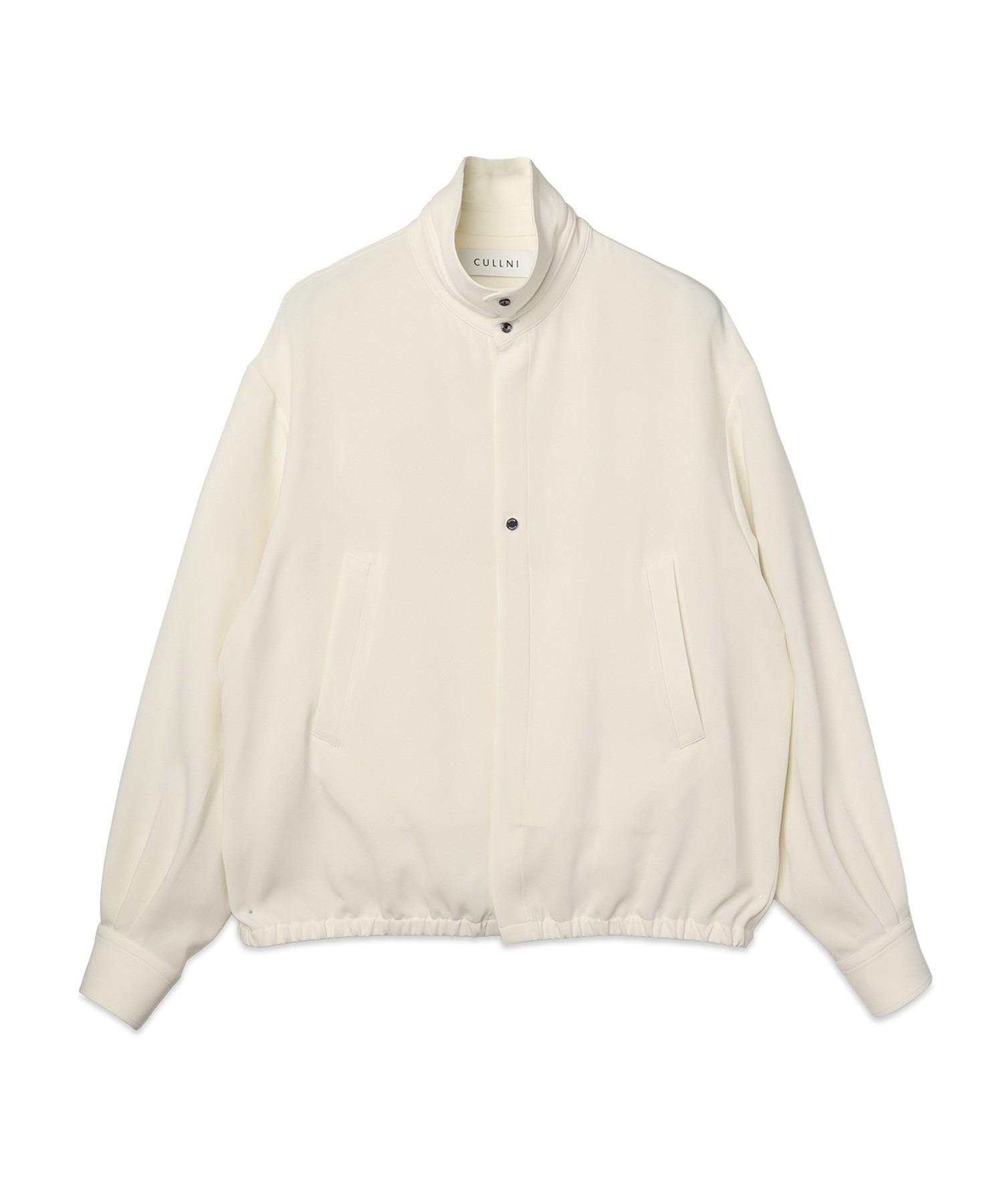 Triacetate Airy Cloth Long Sleeve Shirt Blouson CULLNI