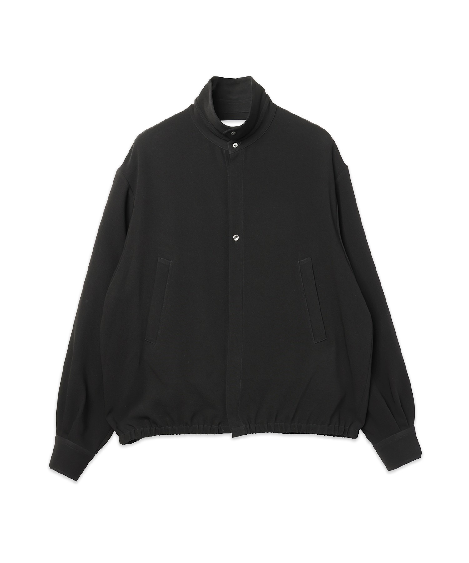 Triacetate Airy Cloth Long Sleeve Shirt Blouson CULLNI