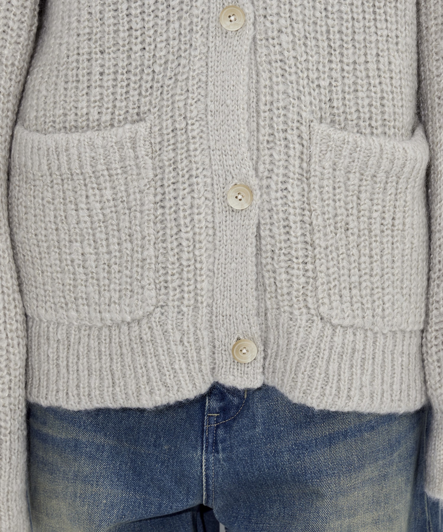 Soft Mohair Knit Cardigan STUDIOUS