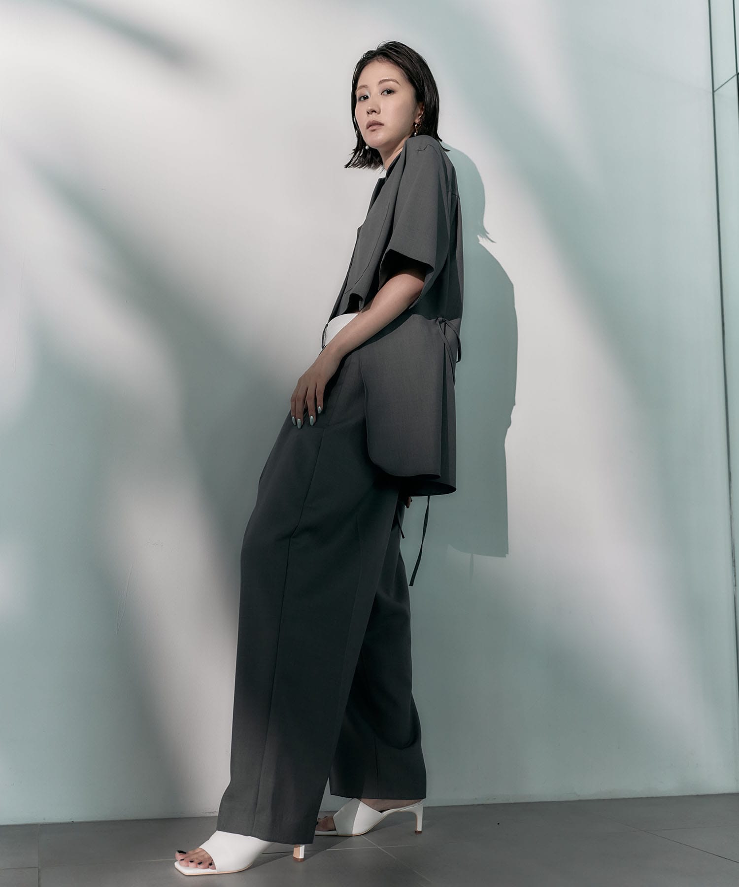 Asymmetric Front Trousers STUDIOUS