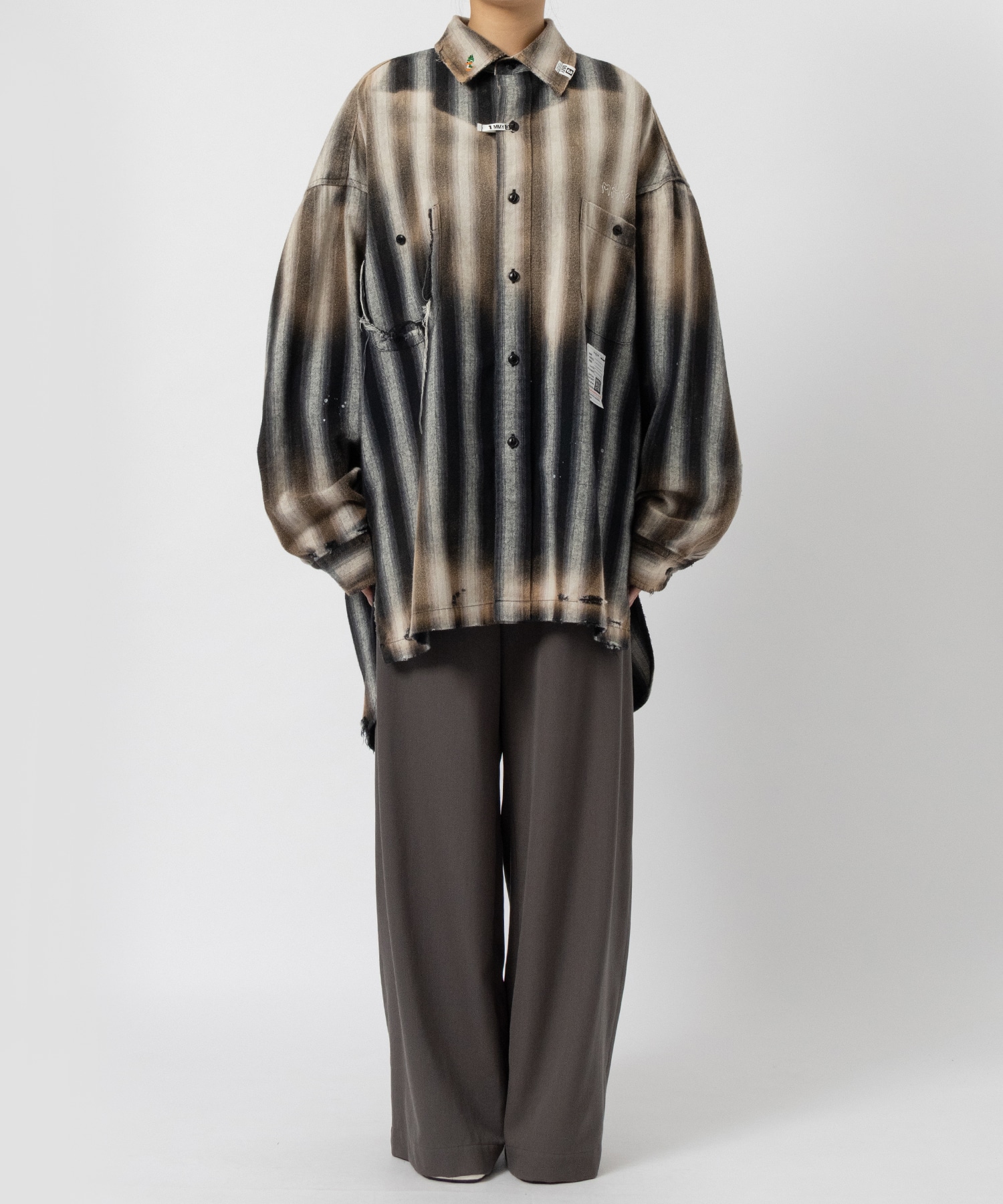 OMBRE STRIPE SHIRTS Maison MIHARA YASUHIRO