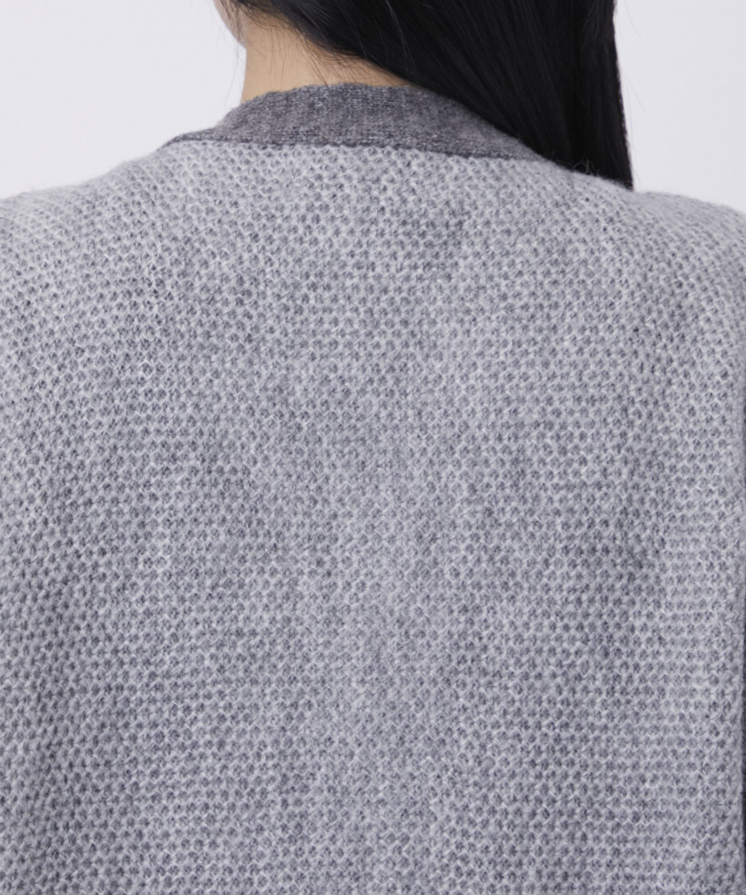 ウールモヘアZIP Knit Cardigan PEIEN